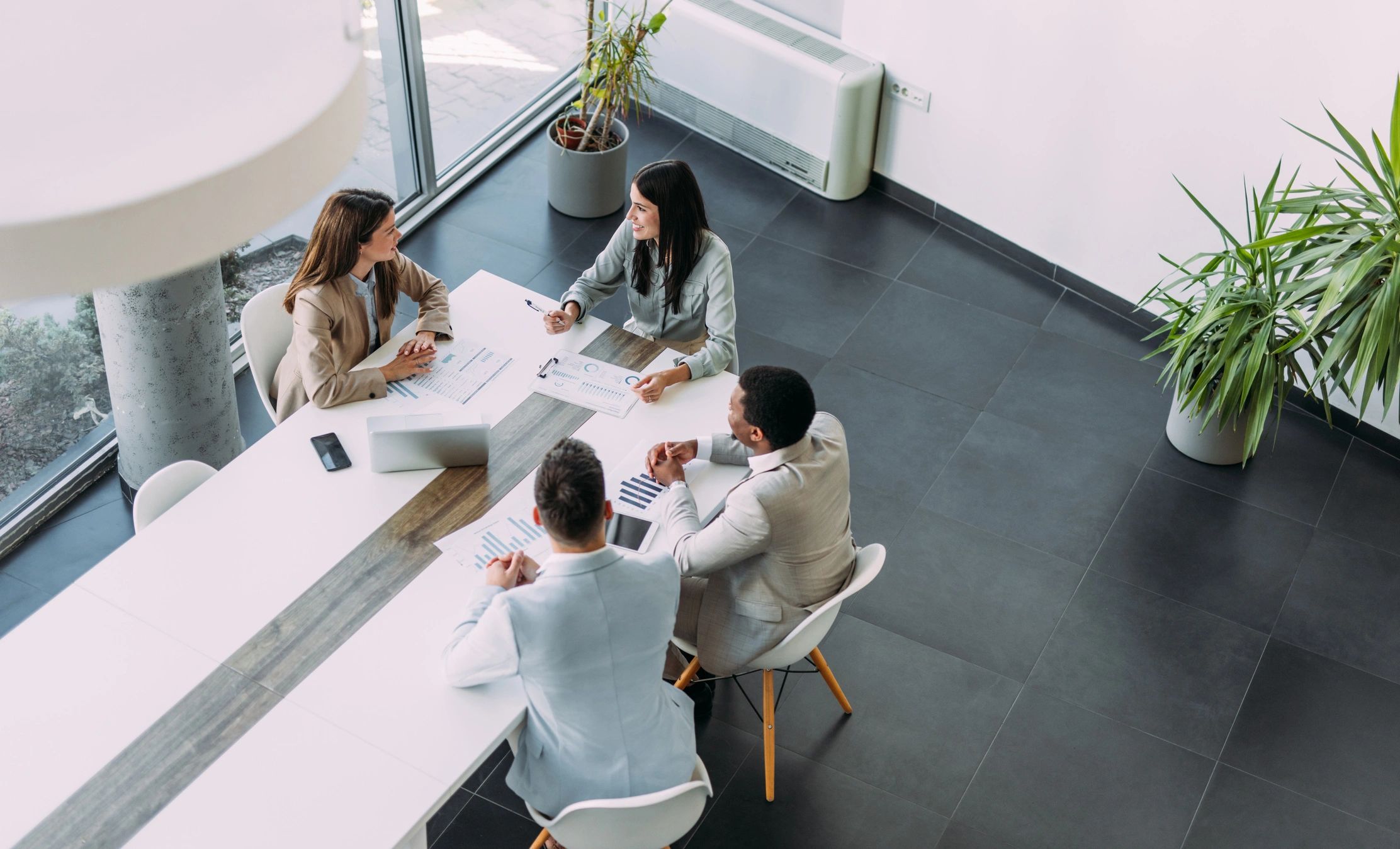 Business team meeting to discuss partnership opportunities